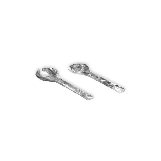 Nashi Classical Black Swirl Serving Salad Set