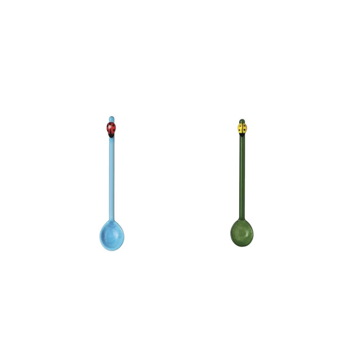 Ichendorf Fruit and Flowers Lady Bug Spoons, Set of 2