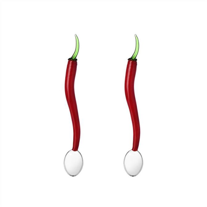 Ichendorf Chili Pepper Vegetables Spoons, Set of 2