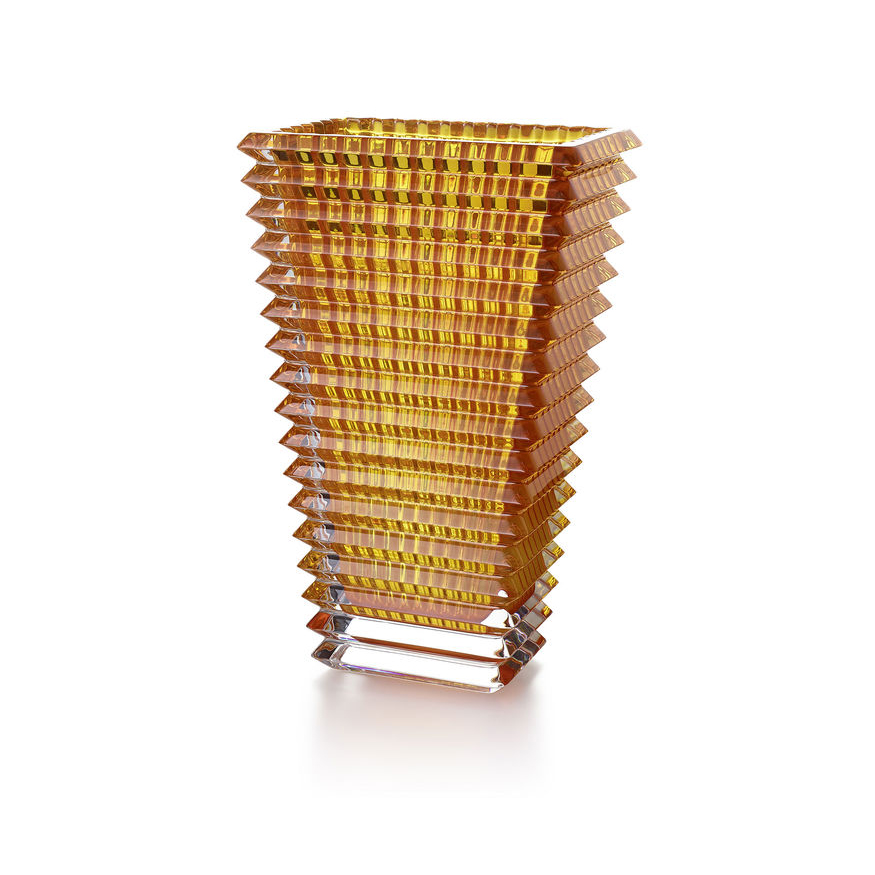 Baccarat Amber Eye Vase, Large Borsheims