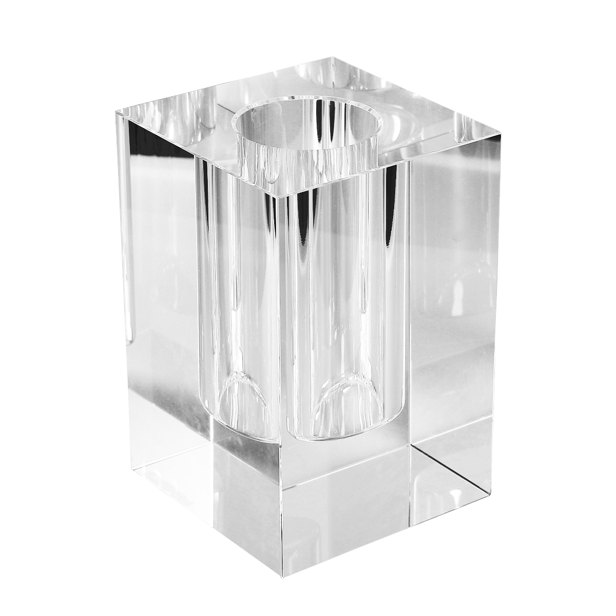 Tizo Crystal Square Bud Vase, 6" Borsheims