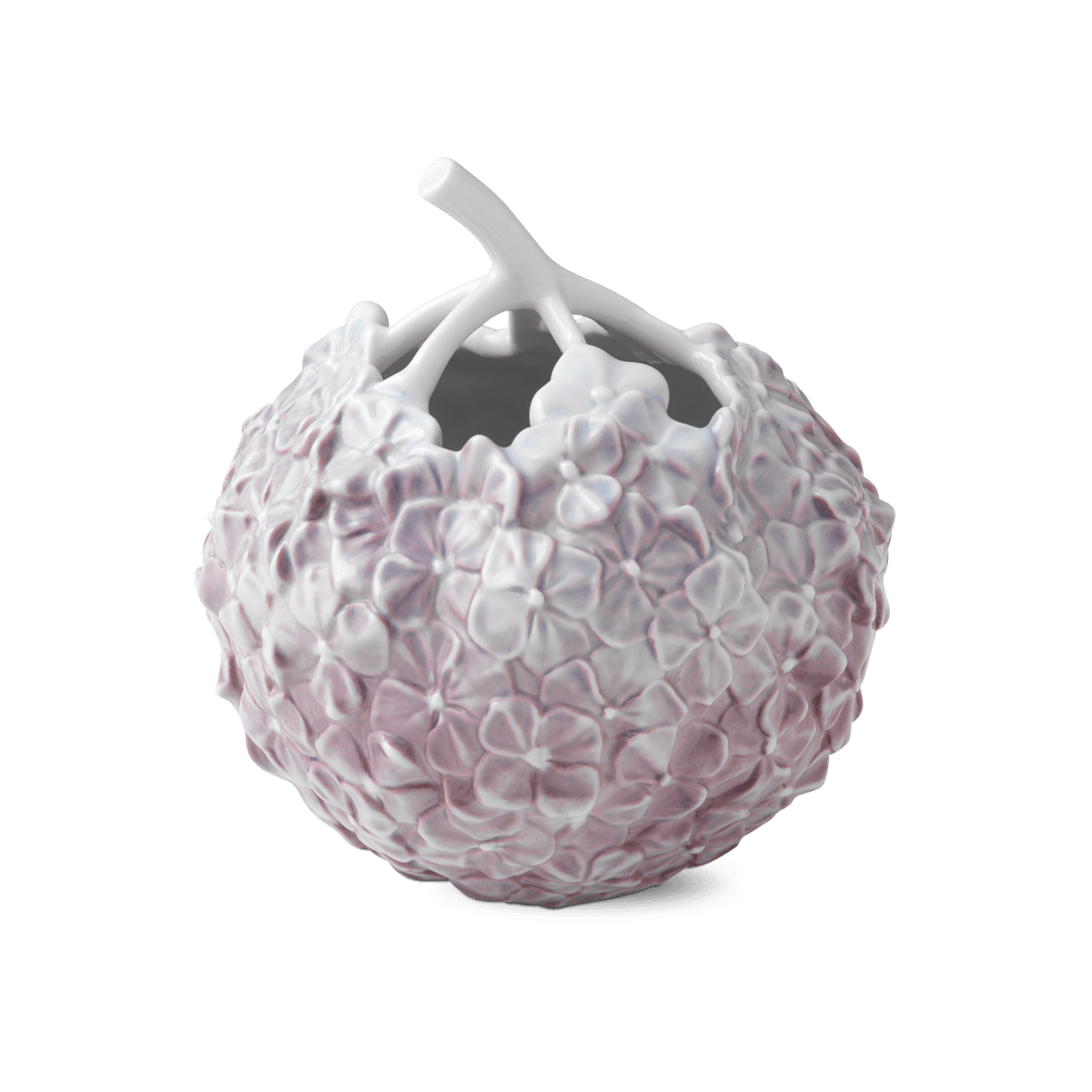 Royal Copenhagen Hydrangea Vase, Lilac