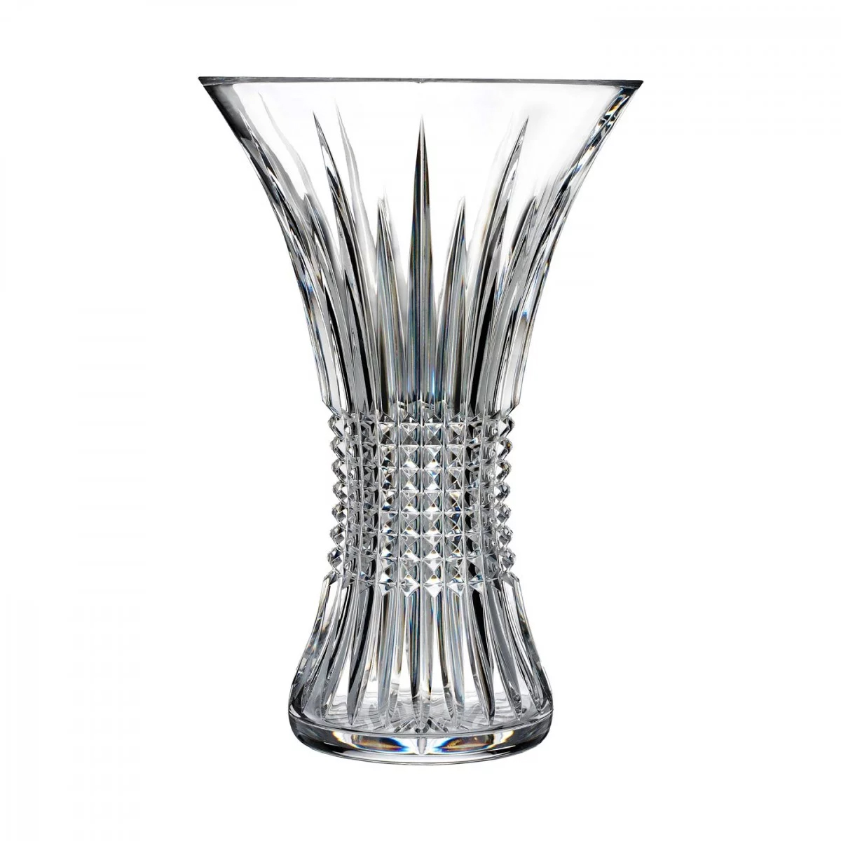 Waterford Lismore Diamond Vase, 12