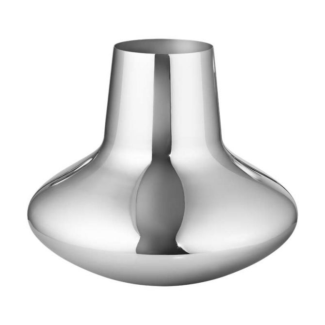 Georg Jensen Stainless Koppel Vase, Large