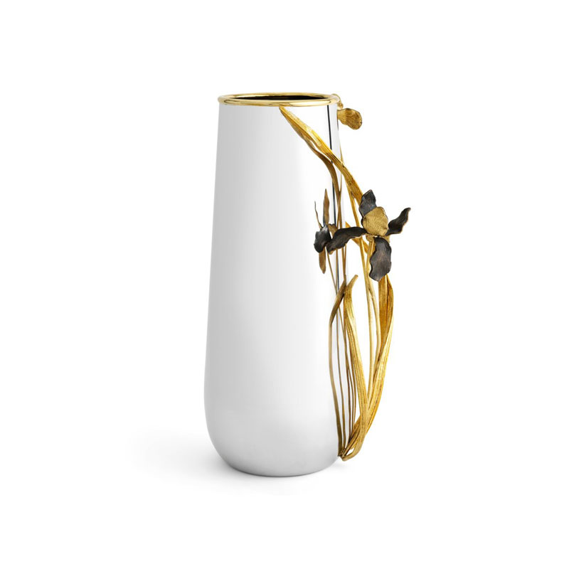 Michael Aram Black Iris Vase, Large