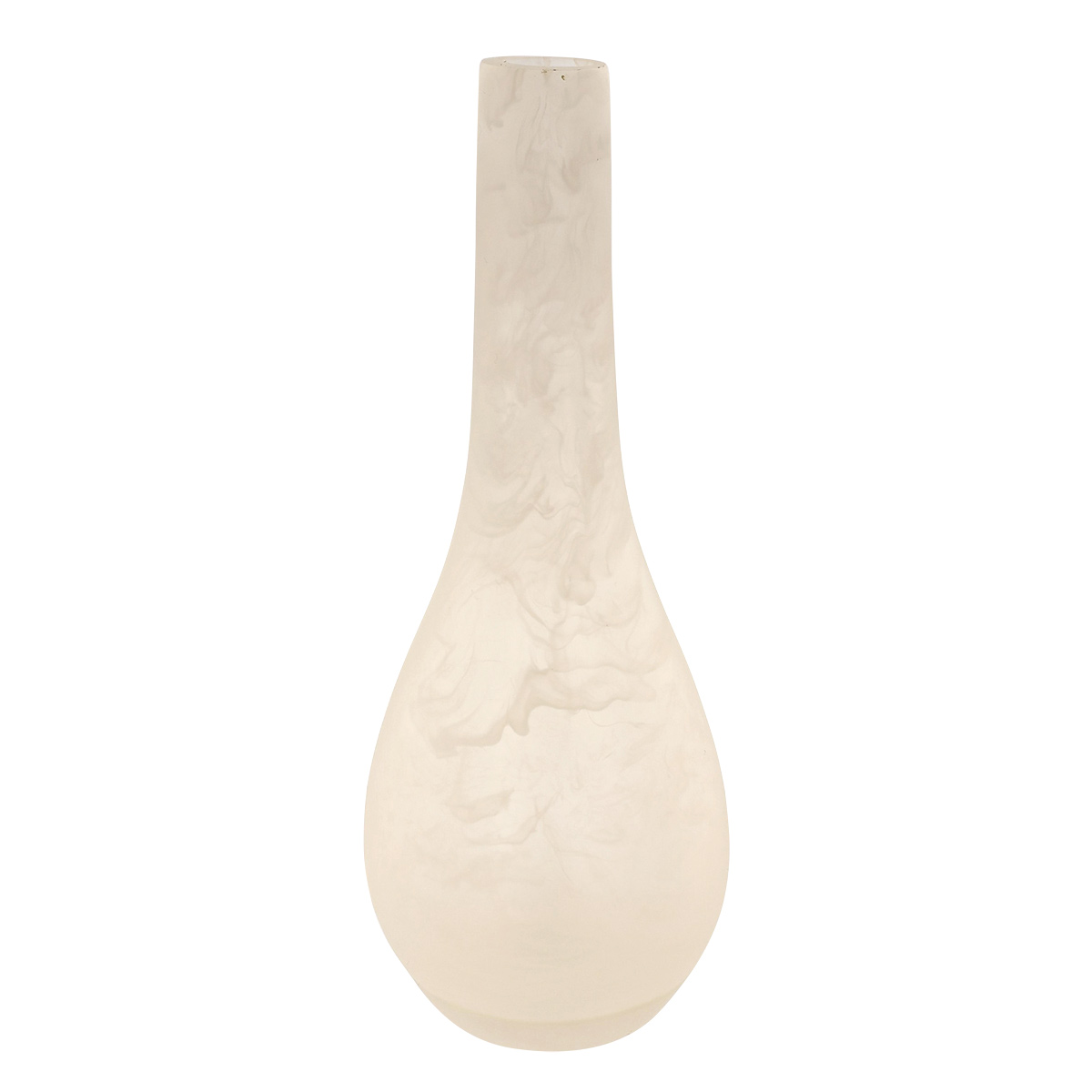 Nashi Small Frostware Tall Vase, White