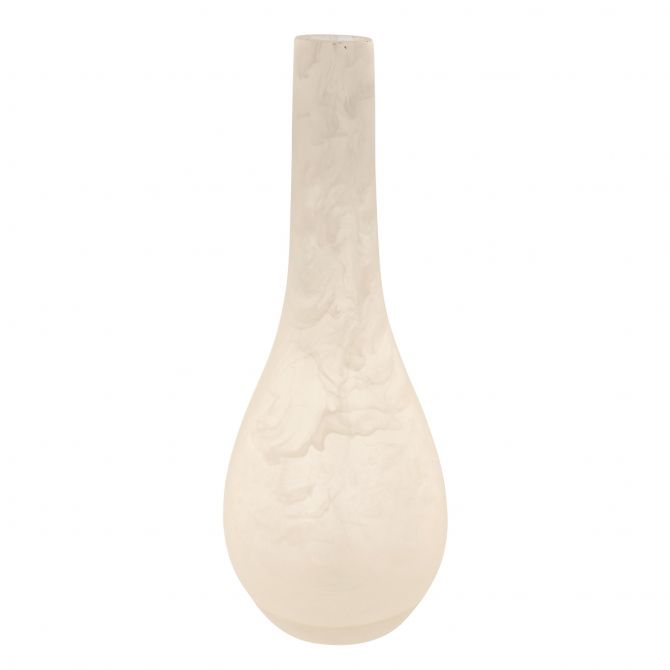 Nashi Small Frostware Tall Vase, White