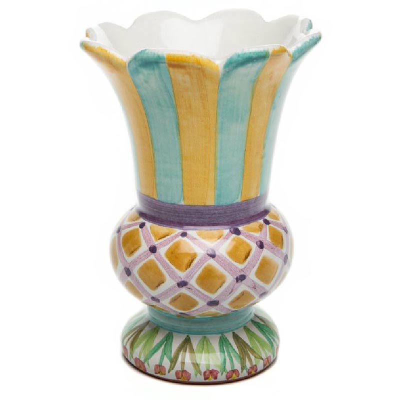 MacKenzie-Childs Taylor Scalloped Vase