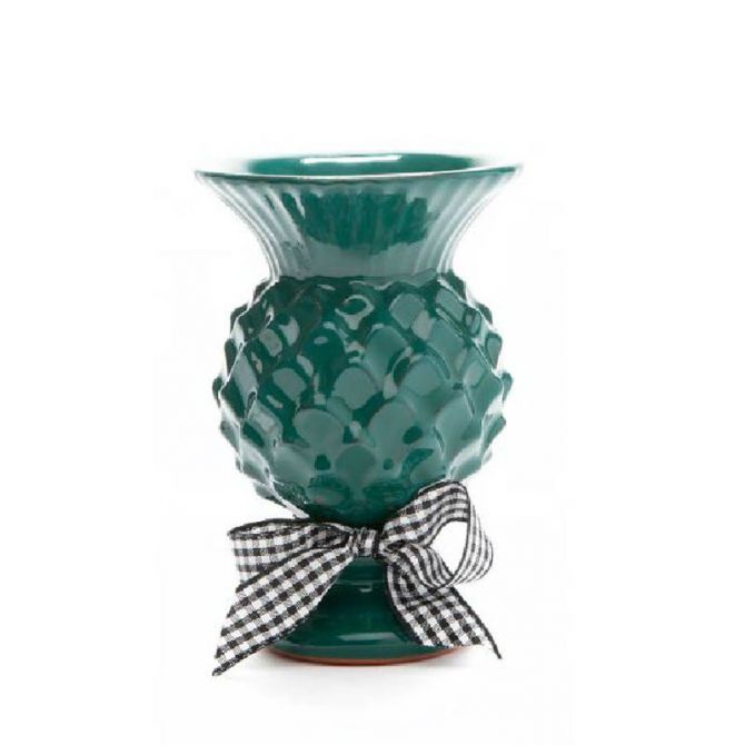 MacKenzie-Childs Mini Thistles Vase, Jade