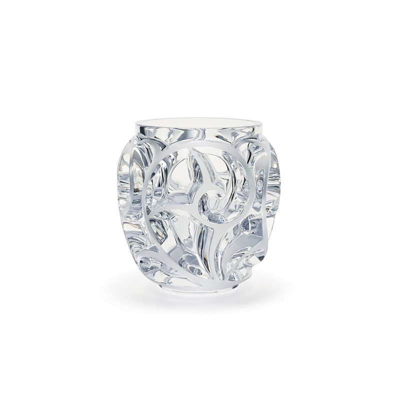 Lalique Tourbillons Small Vase, Clear