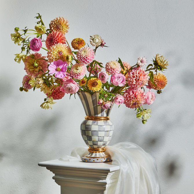 MacKenzie-Childs Sterling Check Great Vase | 11820-540 | Borsheims