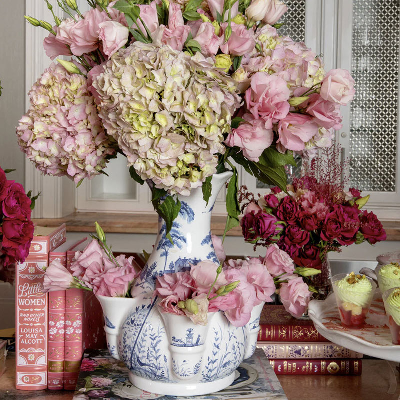 Juliska Country Estate Tulipiere Vase, Delft Blue