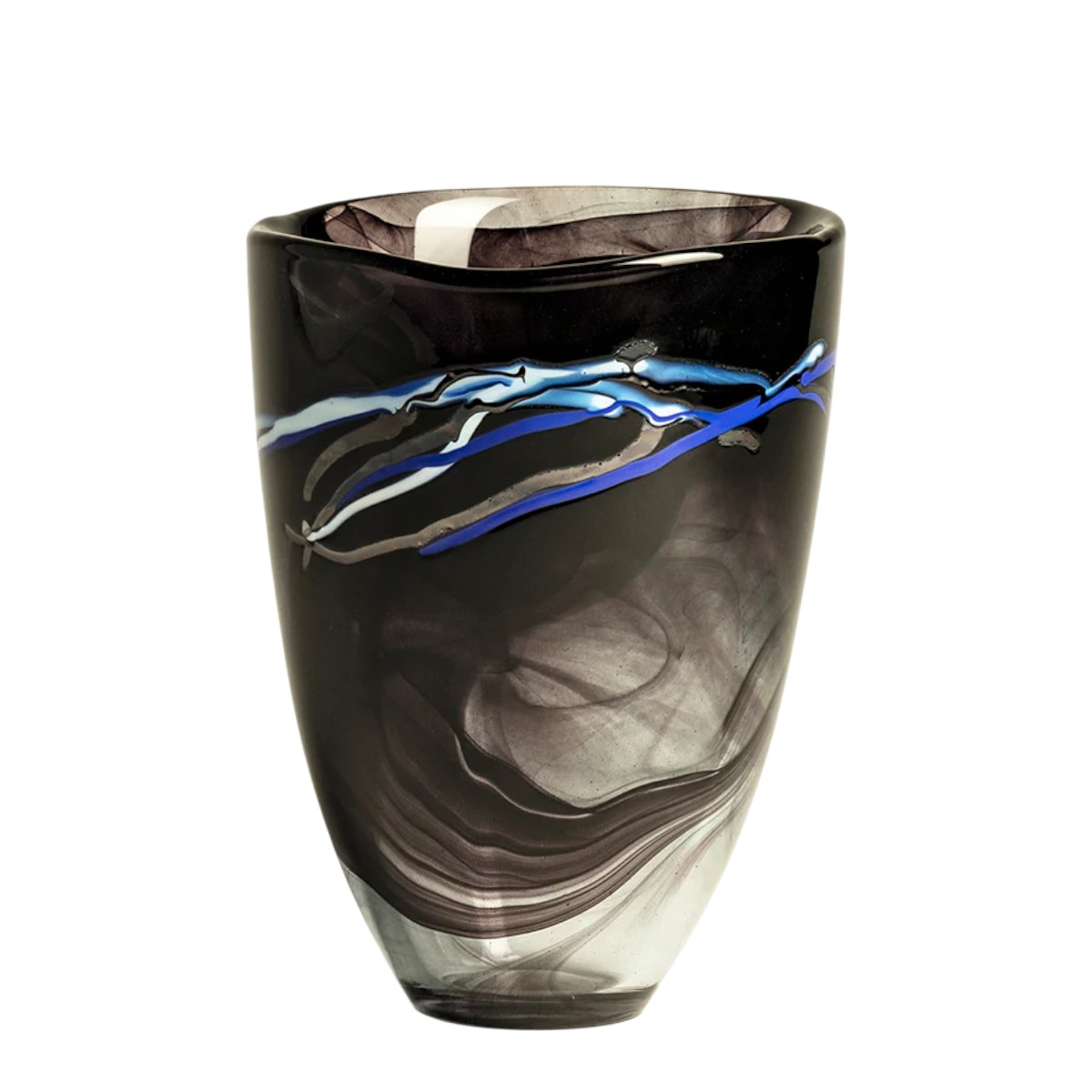 Kosta Boda Contrast Black Vase