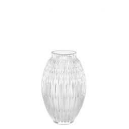 Lalique Anémones Clear crystal vase