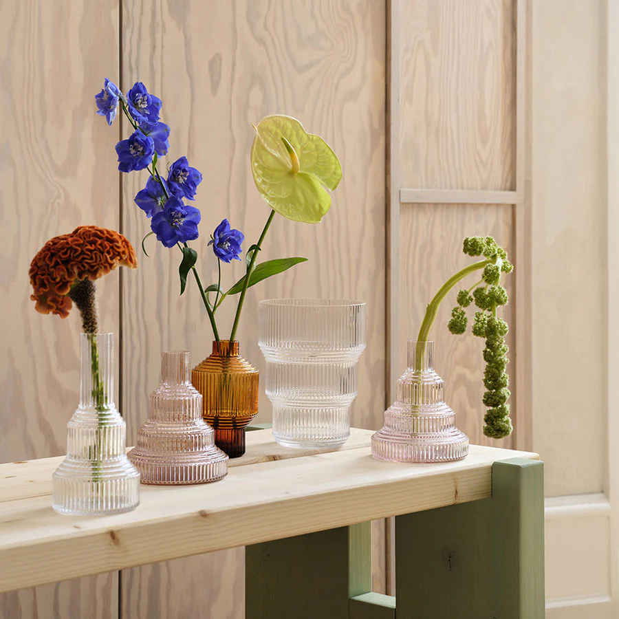 Kosta Boda Clear Pavilion Vase, Small