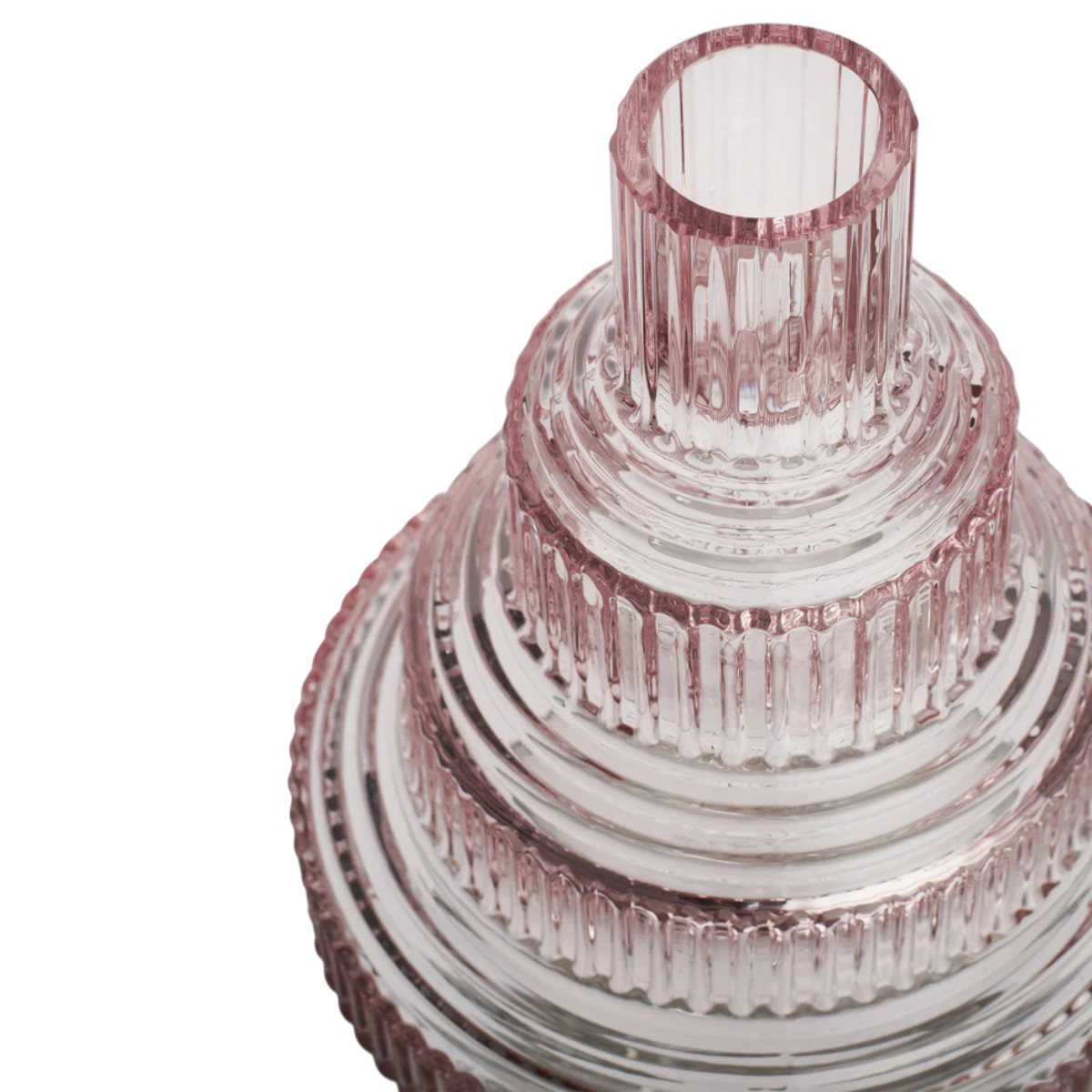 Kosta Boda Small Pavilion Vase, Light Pink