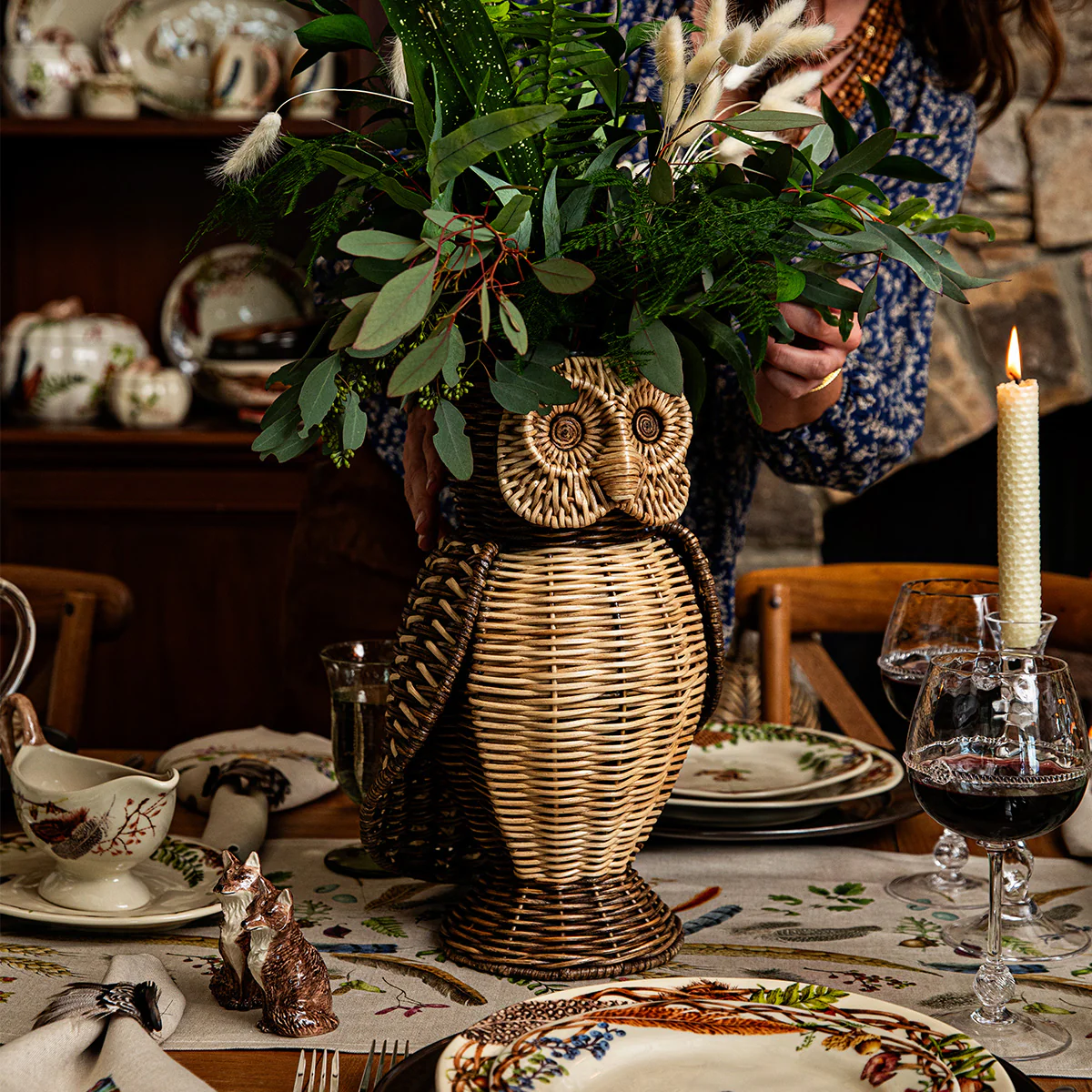 Juliska Devon Willow Owl Vase, 15