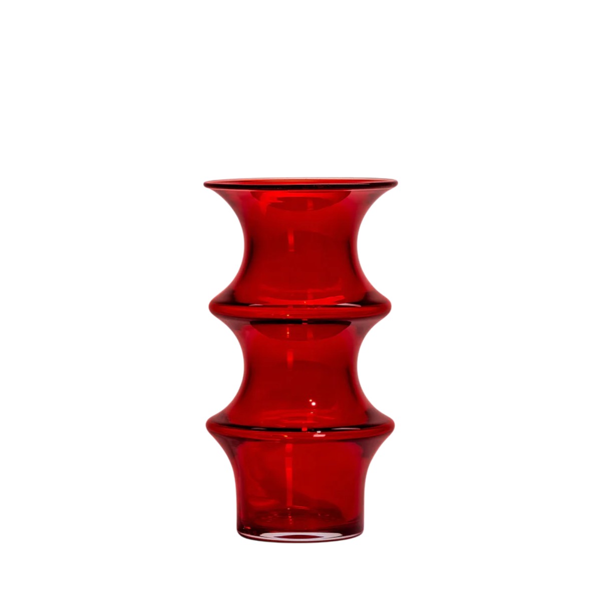 Kosta Boda Pagod Red Vase, Large