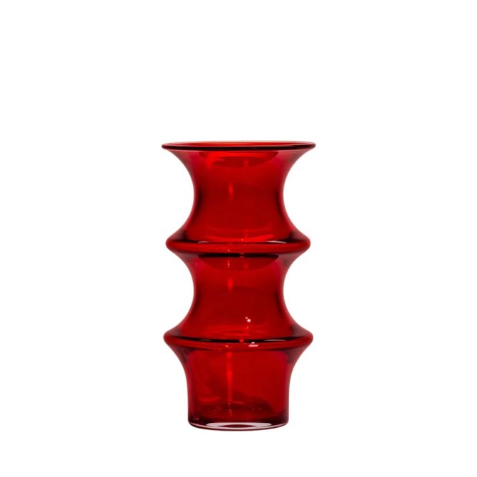 Kosta Boda Pagod Red Vase, Large