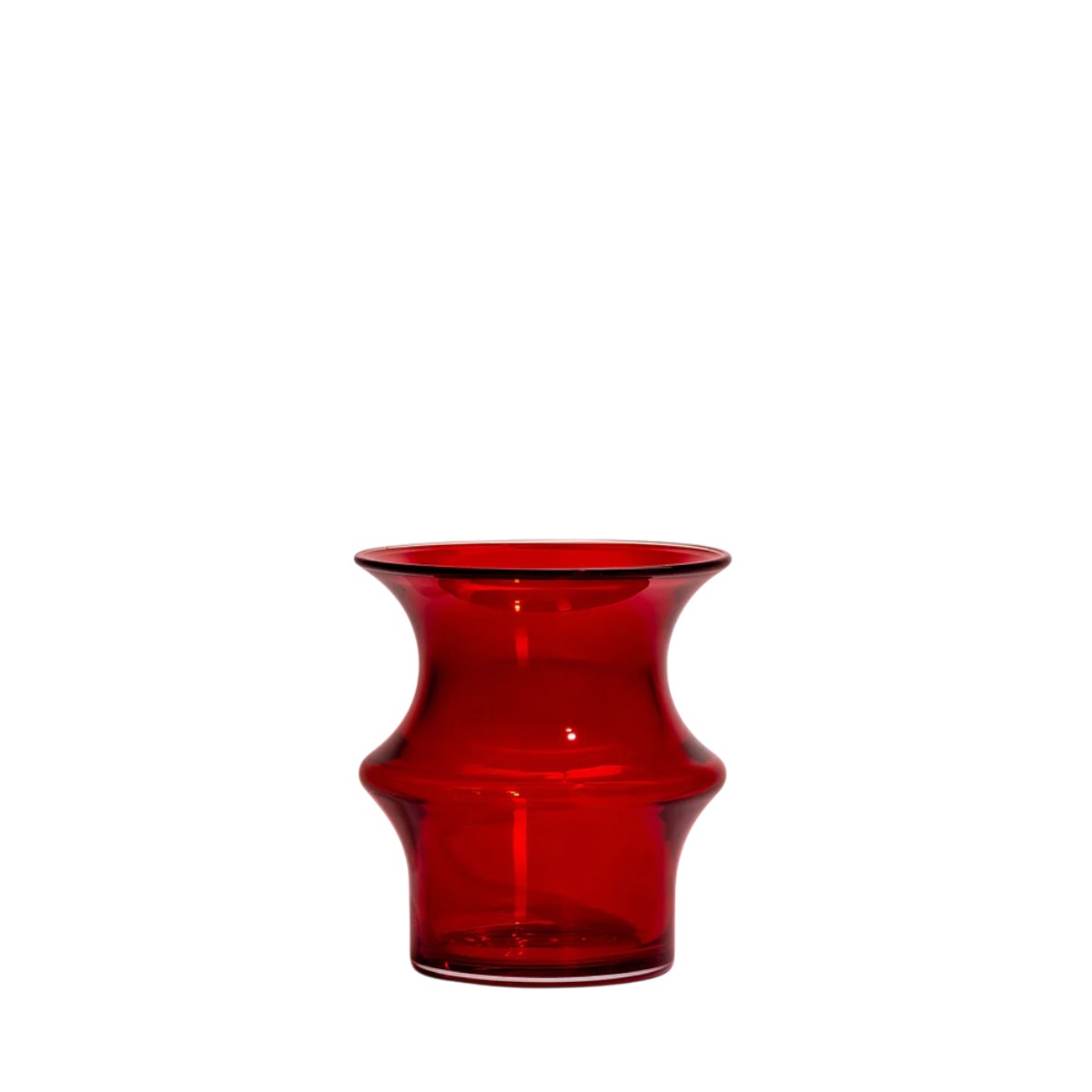Kosta Boda Pagod Red Vase, Small