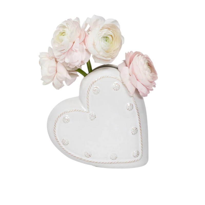 Juliska Berry & Thread Whitewash Heart Vase, 6