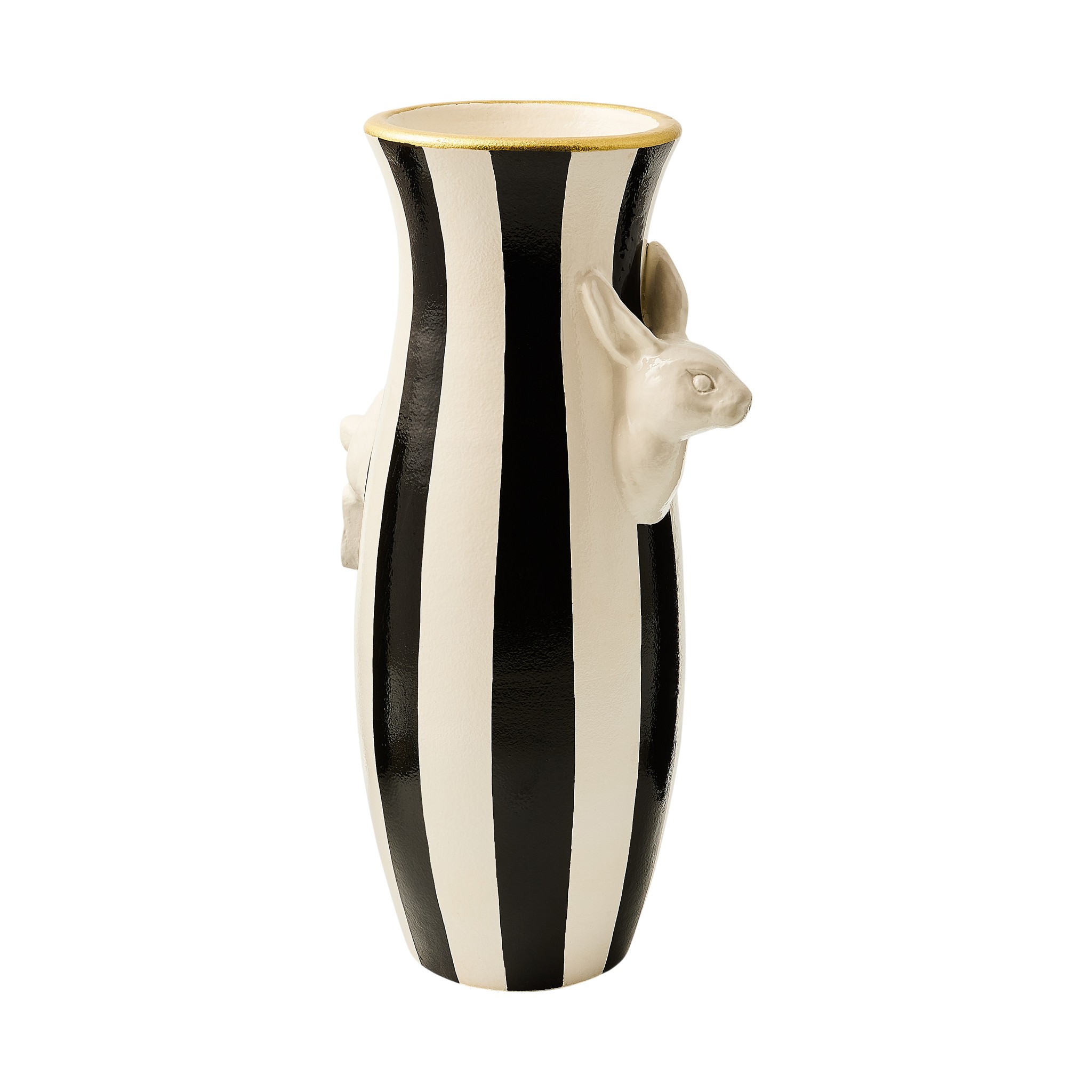 MacKenzie-Childs Courtly Rabbit Vase