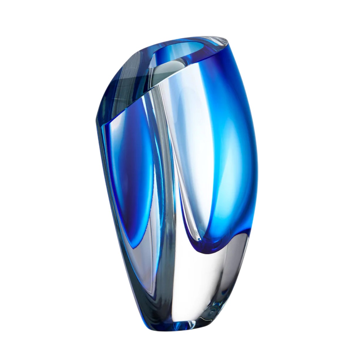 Kosta Boda Blue Mirage Vase, Extra Large