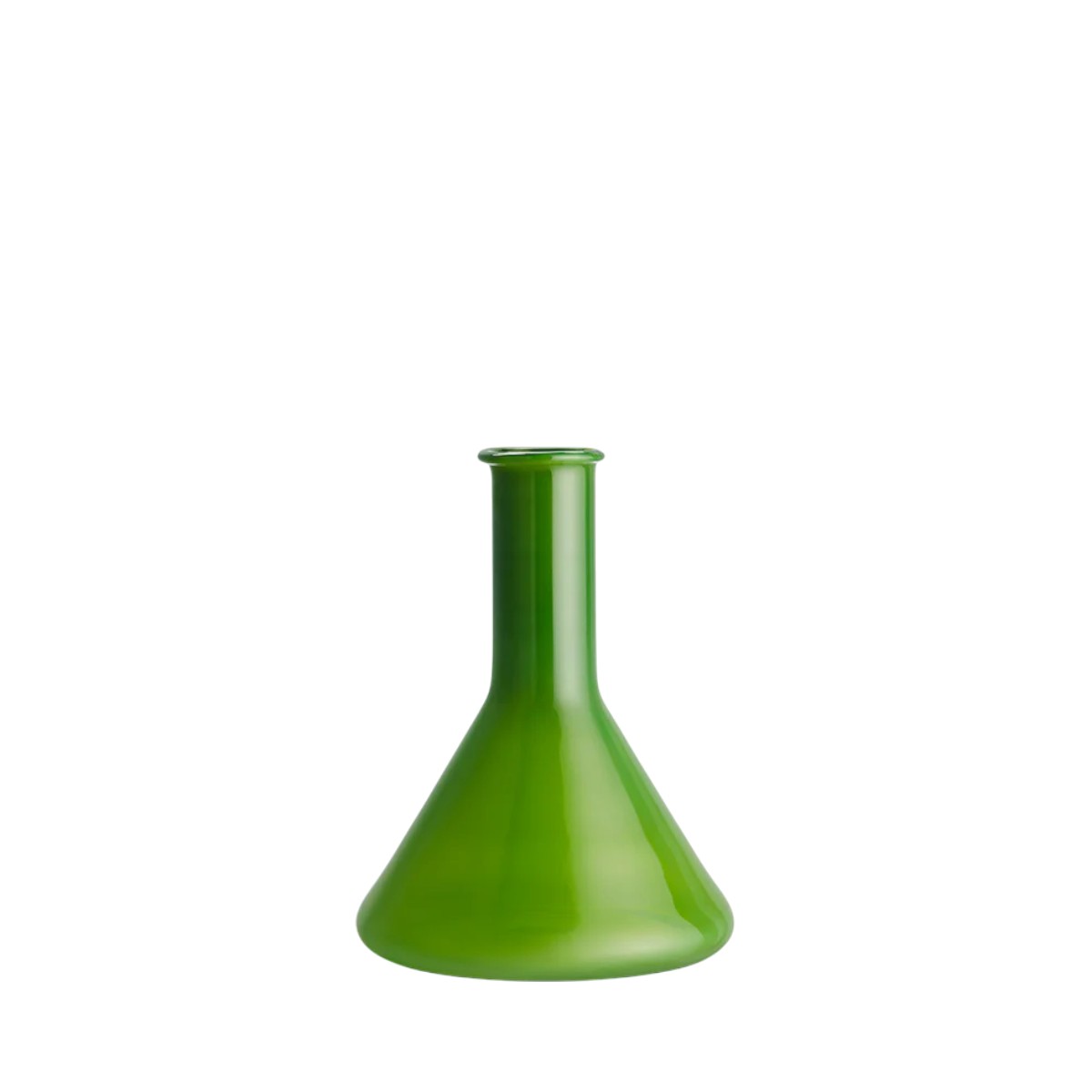 Kosta Boda Lab Measuring Flask Vase, Green