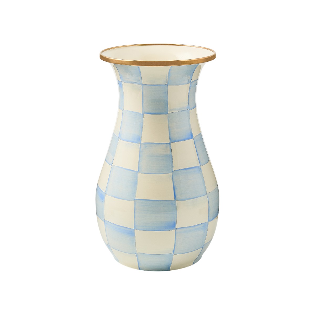 MacKenzie-Childs Tall Vase, Sky Check