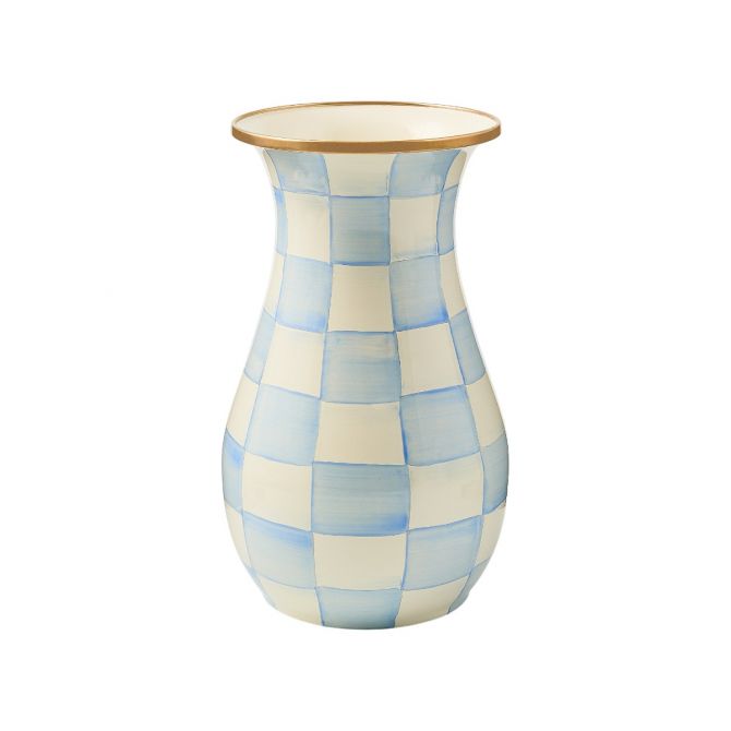 MacKenzie-Childs Tall Vase, Sky Check