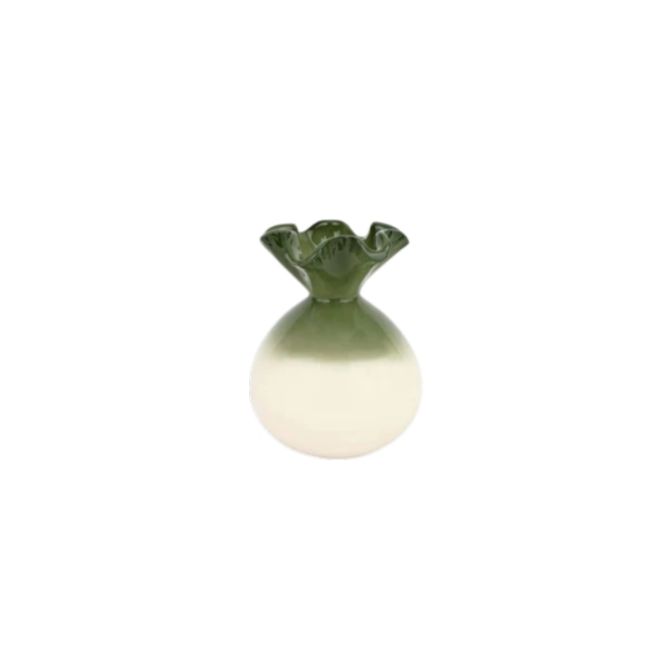 Vietri Casa Bud Vase, Sage Green