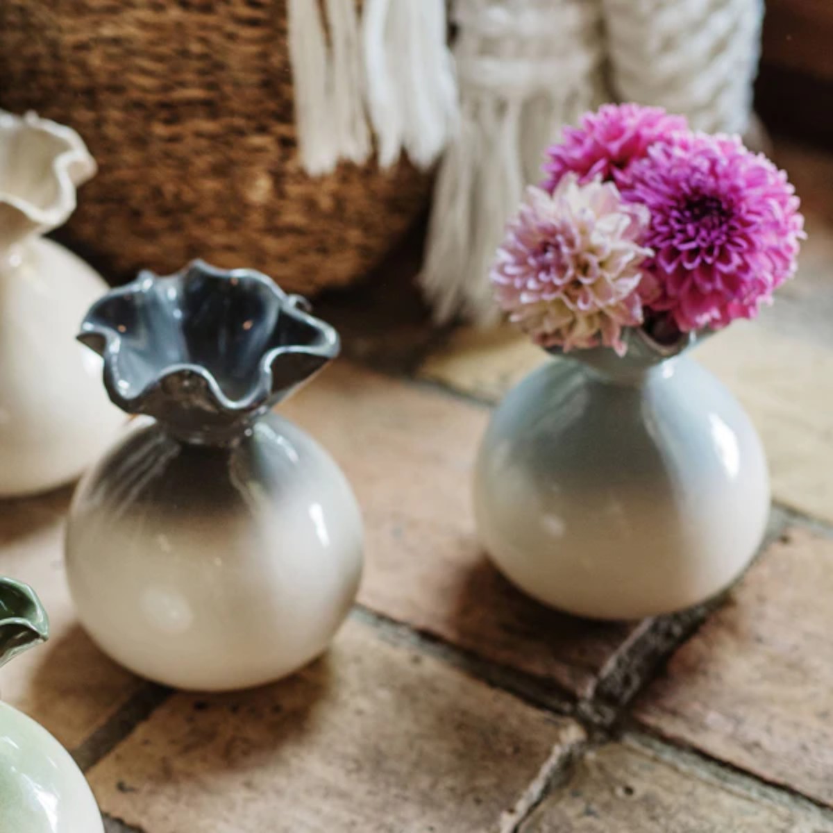 Vietri Casa Bud Vase, Light Blue