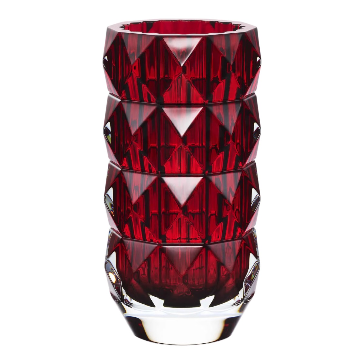 Baccarat Louxor Small Round Vase, Red