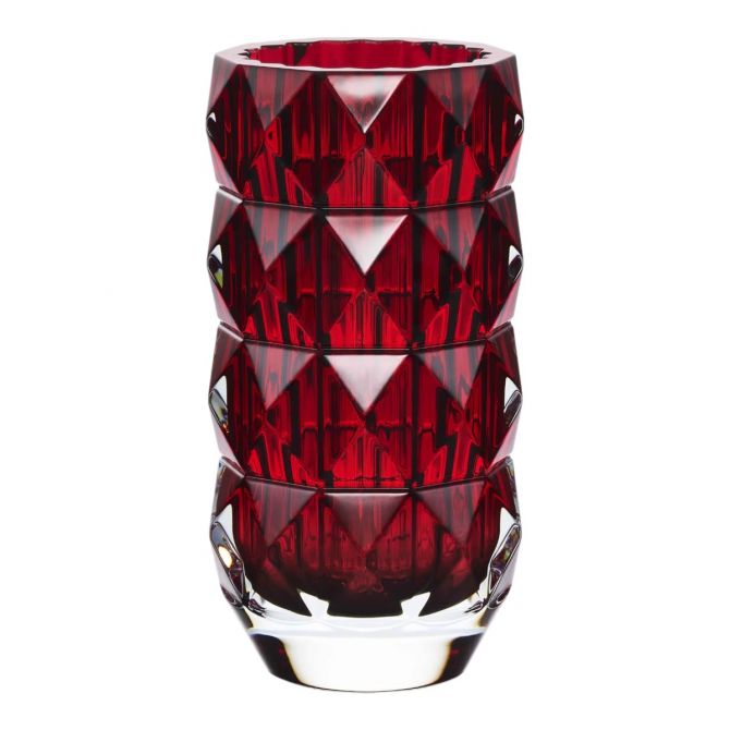 Baccarat Louxor Small Round Vase, Red