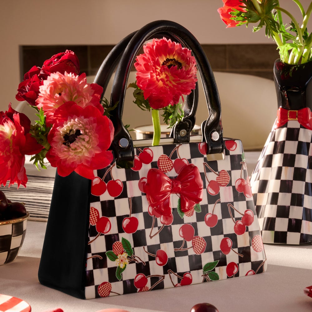 MacKenzie-Childs Mon Cheri Handbag Vase