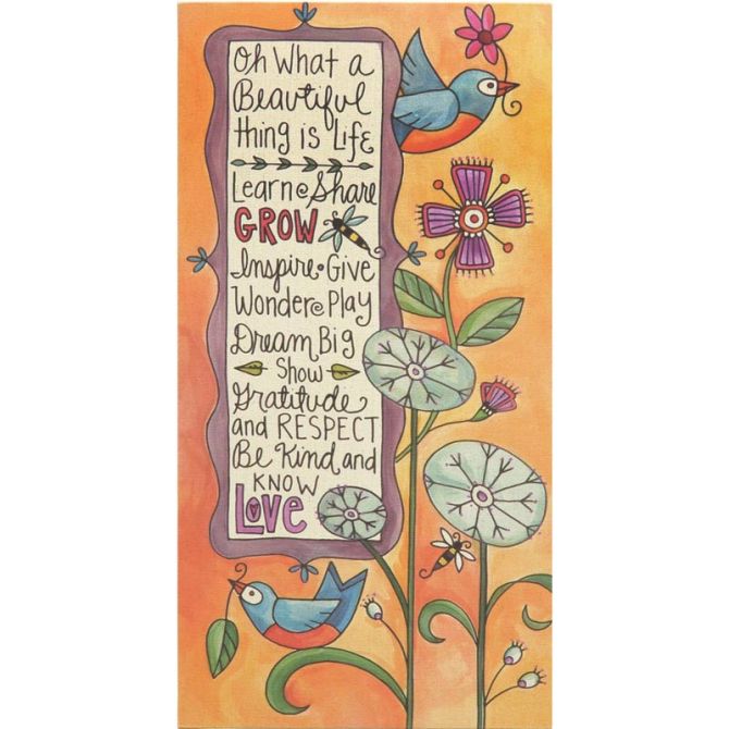 Sticks Grow in Love Canvas Wall Art