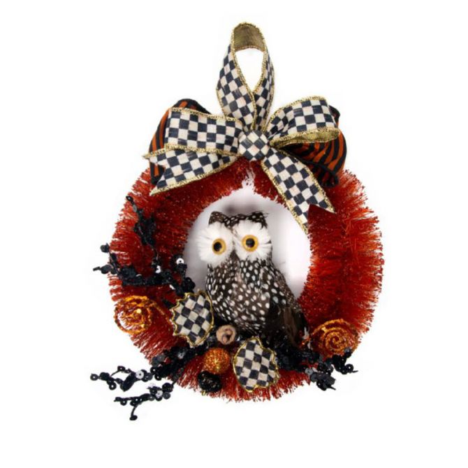 MacKenzie-Childs Spotted Owl Wreath