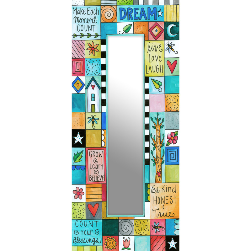Sticks Playful Patchwork Mirror