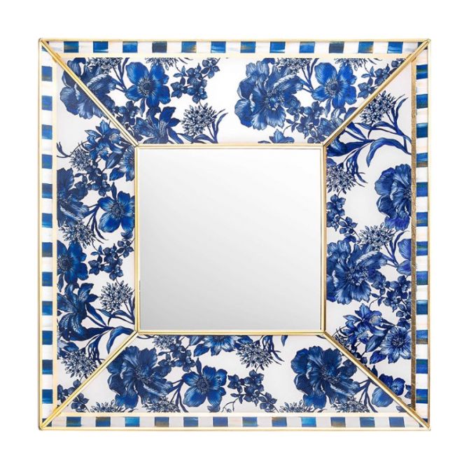 MacKenzie-Childs Royal English Garden Square Wall Mirror