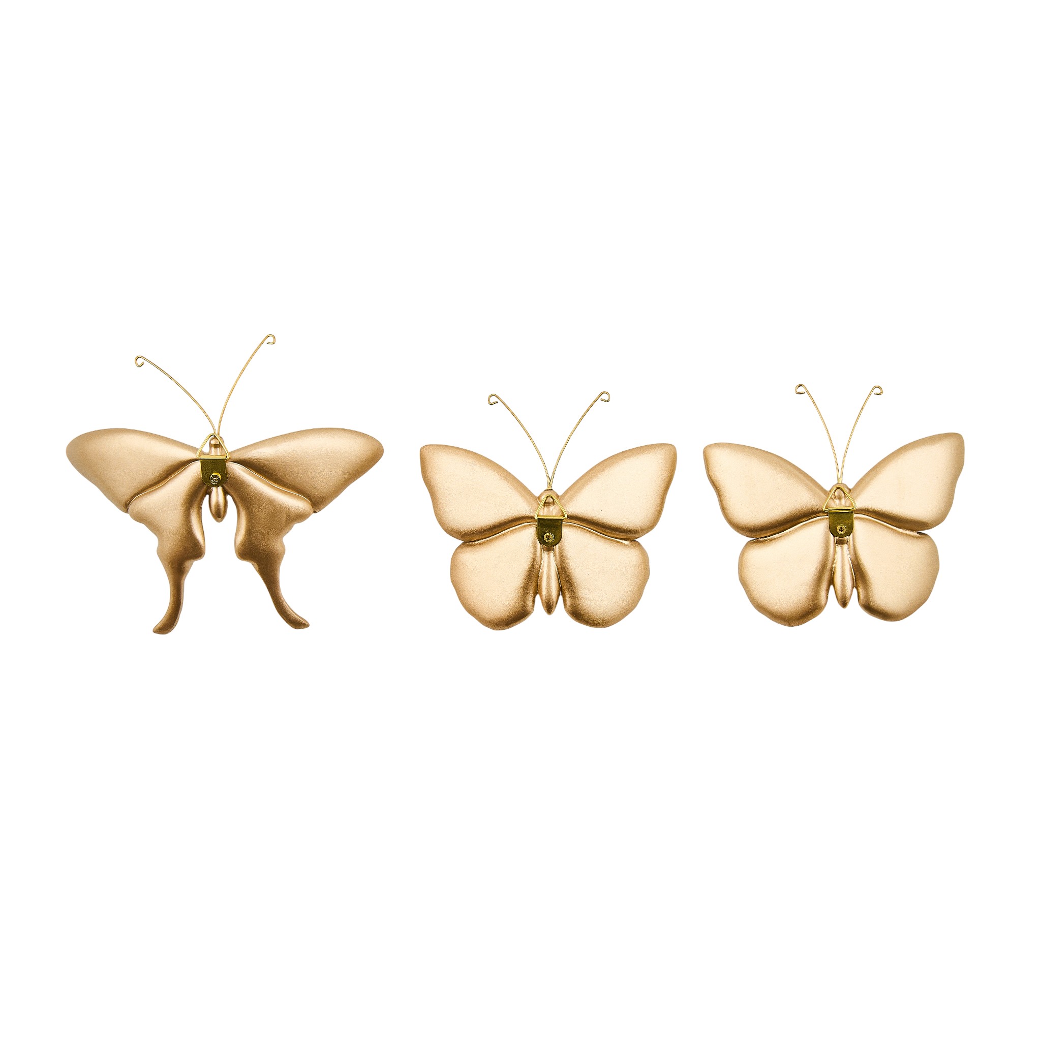 MacKenzie-Childs Mocha Butterfly Trio Wall Art
