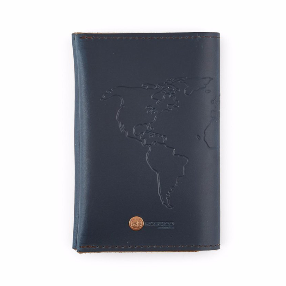 Rustico Grant Leather Travel Wallet, Ocean Borsheims