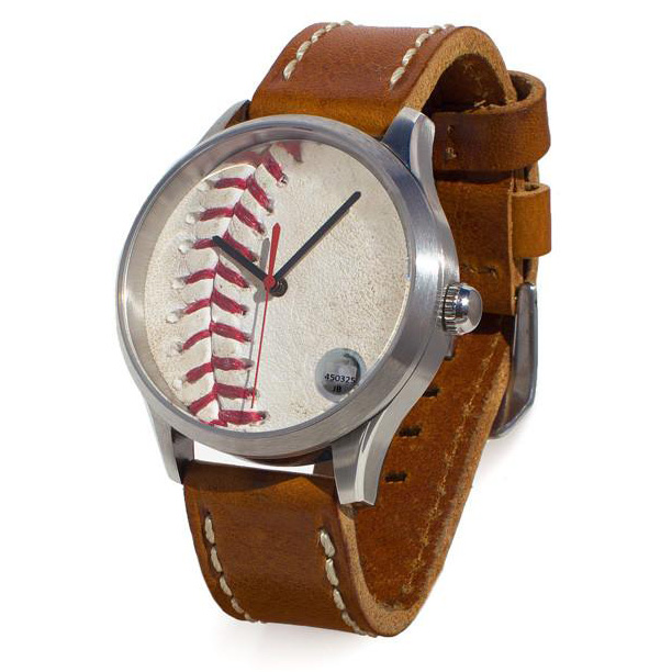 Tokens & Icons Chicago Cubs Game Used Baseball Watch