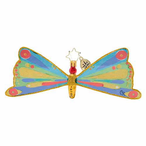 Christopher Radko Butterfly From the Cocoon Christmas Ornament