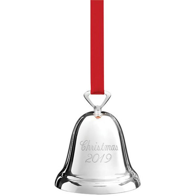 Reed & Barton Christmas Bell 2019 Ornament, Silver