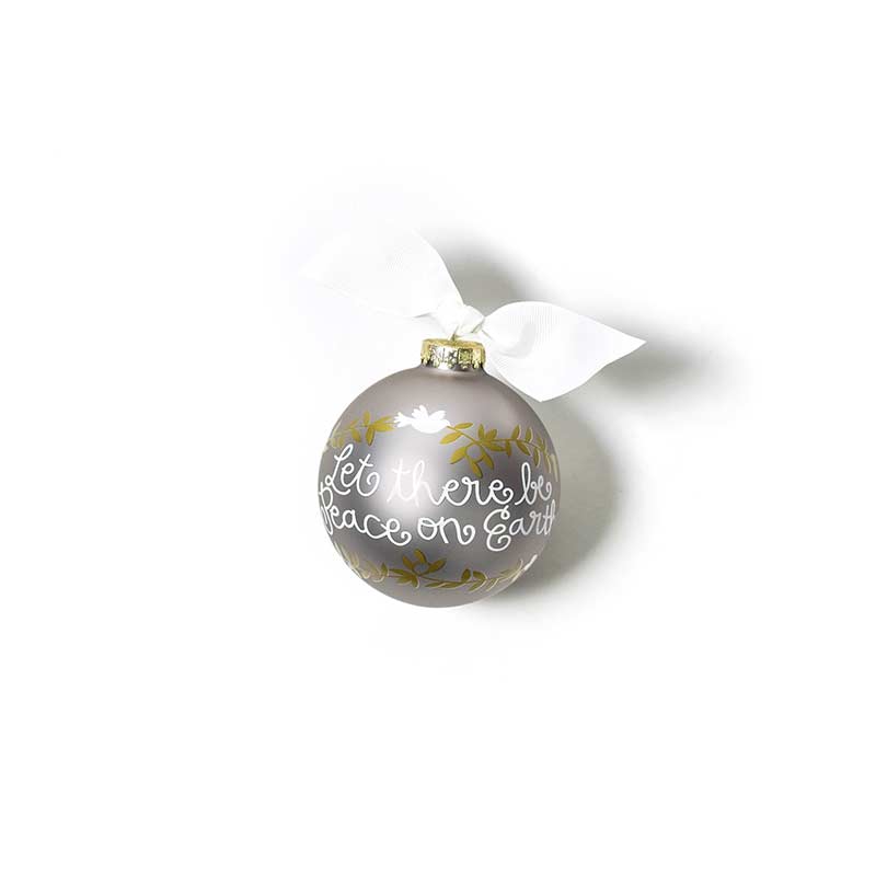 Coton Colors Peace on Earth Glass Ornament