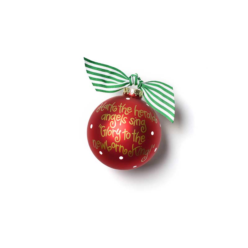 Coton Colors Hark the Herald Angels Sing Glass Ornament