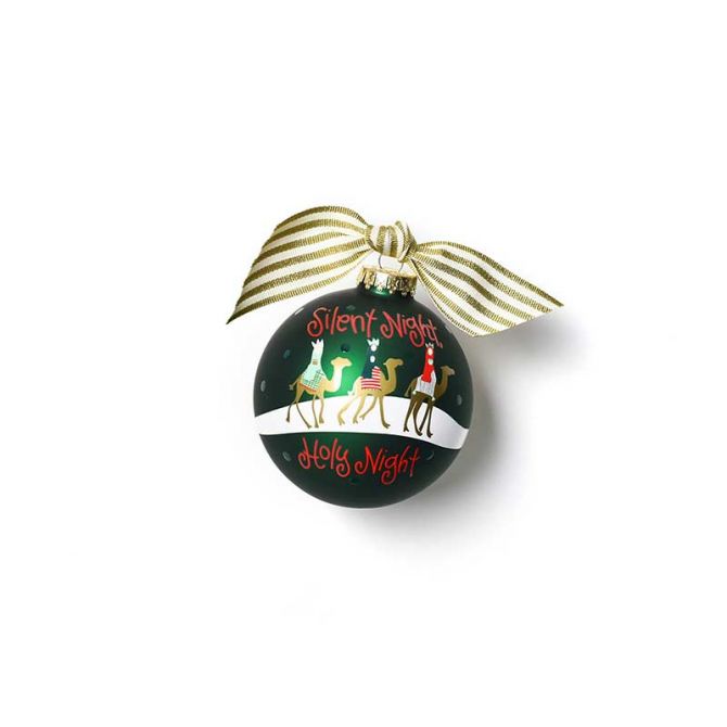 Coton Colors Silent Night Glass Ornament