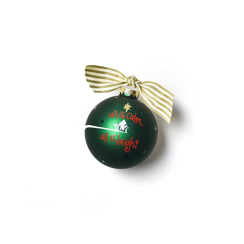 Coton Colors Silent Night Glass Ornament