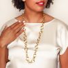 Marco Bicego Jaipur Yellow Gold Multi-Size Round Link Chain Necklace, 36"