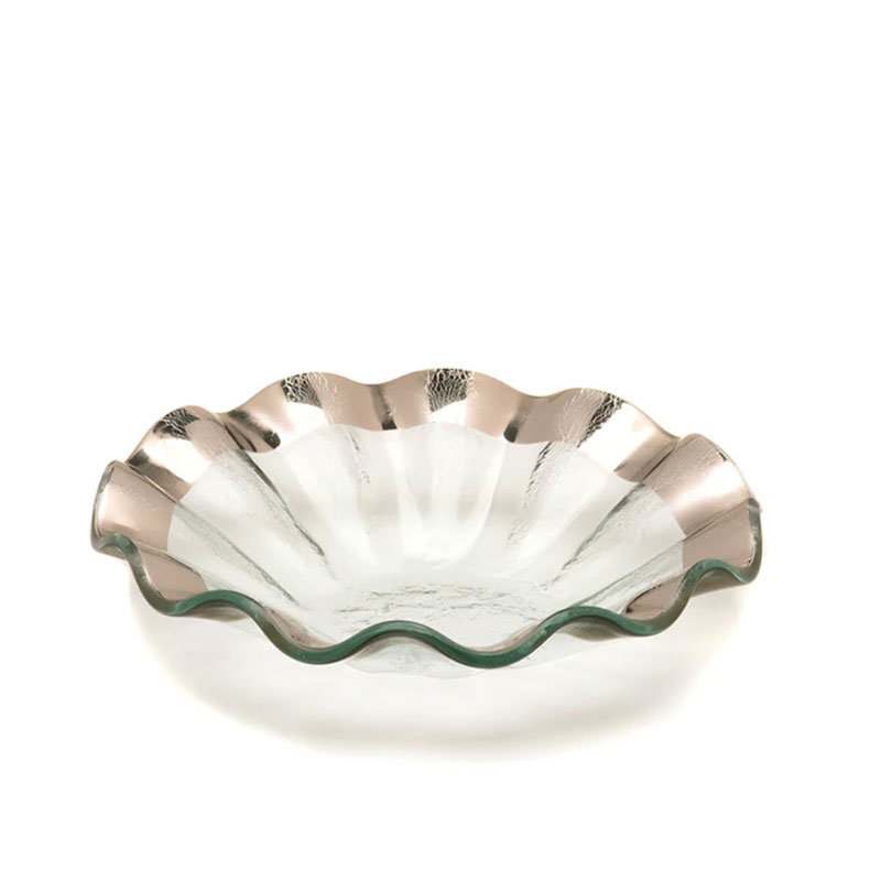 Annieglass Ruffle Platinum Bowl, 7